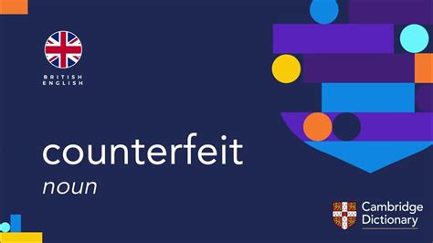 How to pronounce counterfeiting in English .